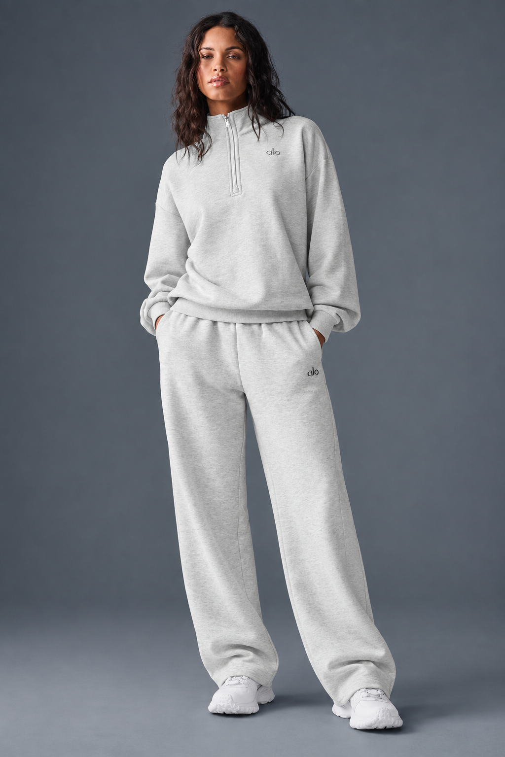 Accolade 1/4 Zip Pullover And Straight Leg Sweatpant Set