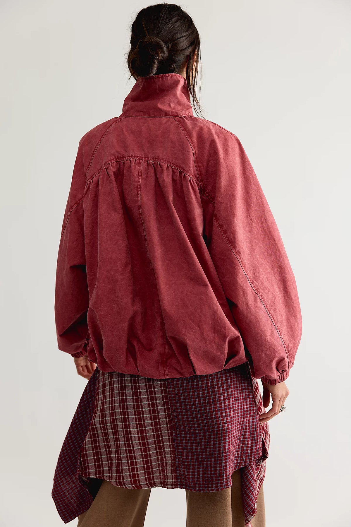 Chelsea Funnel-Neck Oversized Jacket