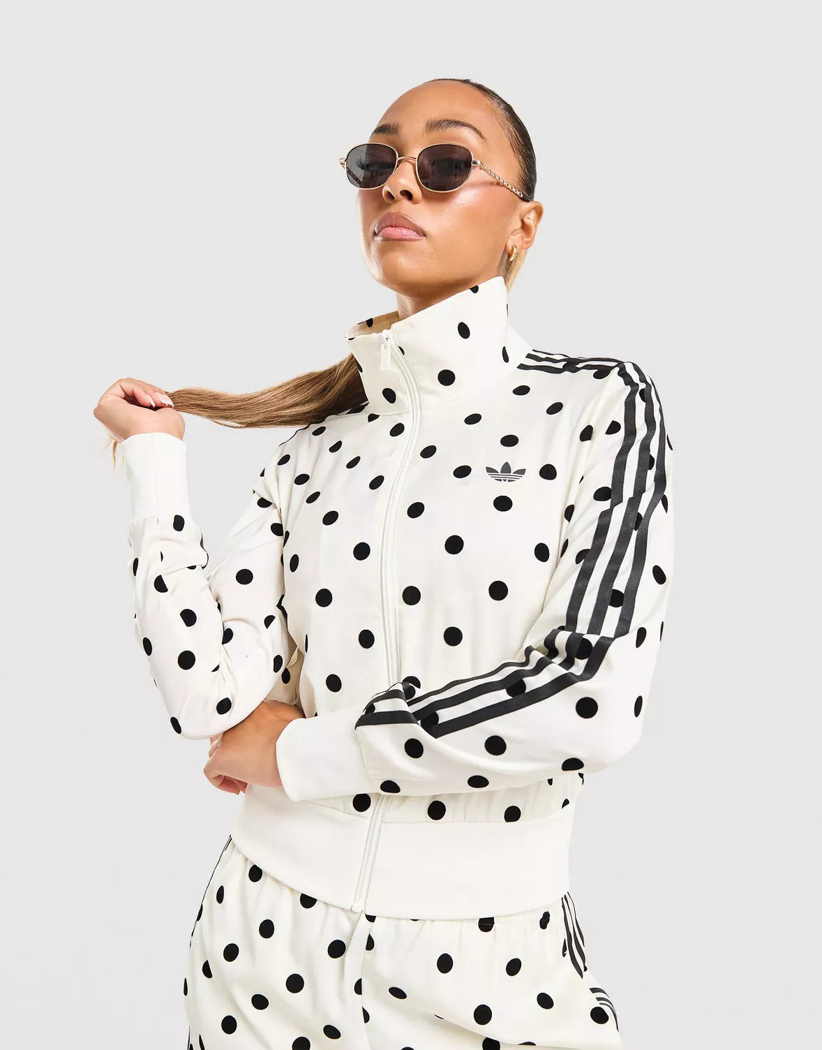 Satin Polka Dots Tracksuit
